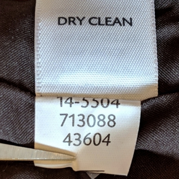 J. Jill Skirt Sequinned Wool Blend Walnut Brown Copper Shimmer Side Zip size 4 - Picture 8 of 9